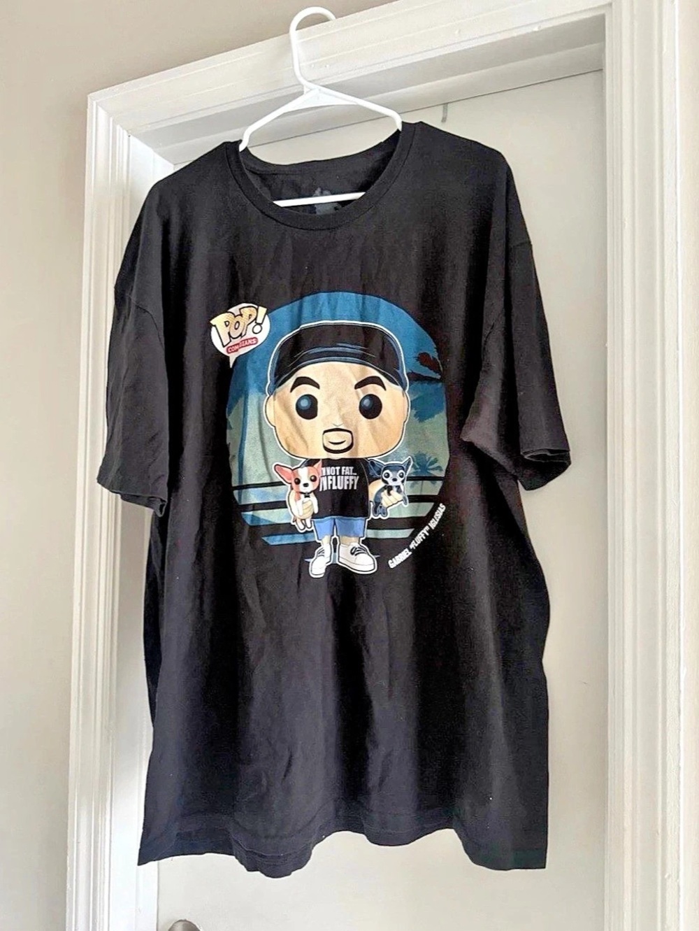 Gabriel "Fluffy" Iglesias Men's Large Funko Pop Comedians Black 2XL T-Shirt Tee